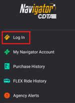 cdta navigator card login